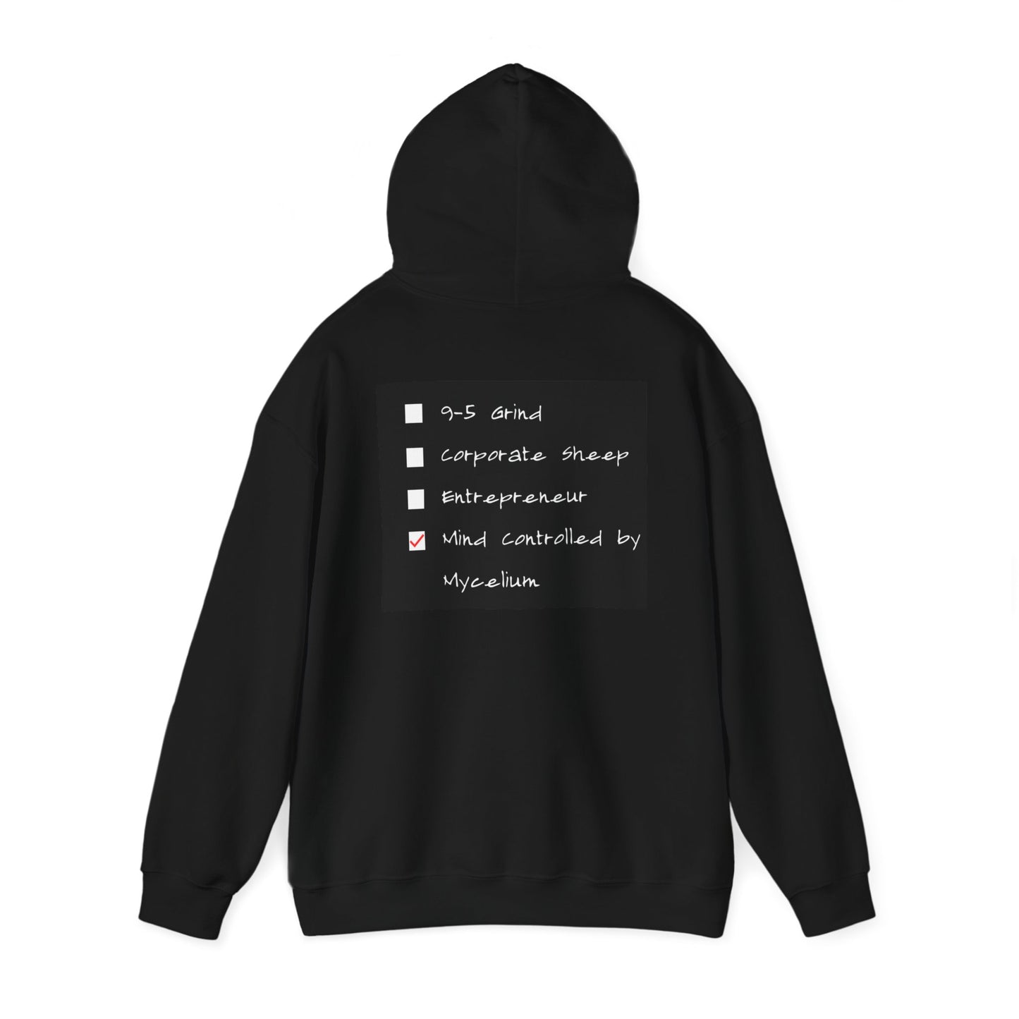 Mycelium Mind Control Black-Unisex Heavy Blend™ Hooded Sweatshirt