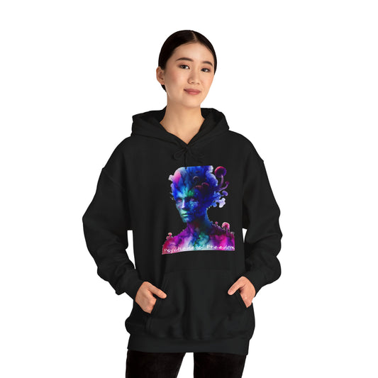 Mycelium Mind Control Black-Unisex Heavy Blend™ Hooded Sweatshirt